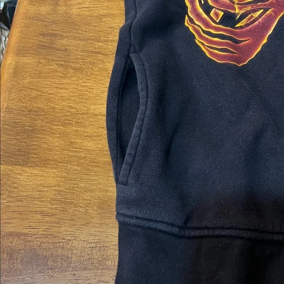 Tony Hawk  Skeleton Hoodie - Black and Orange Size Medium - Picture 8 of 11